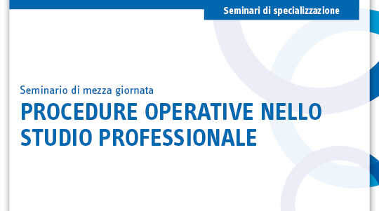 Immagine Procedure operative nello studio professionale | Euroconference